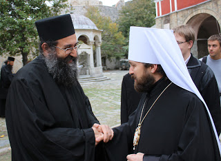 2015 - Φωτογραφίες από την 3ήμερη επίσκεψη του Μητροπολίτη Βολοκολάμσκ κ. Ιλαρίωνα στο Άγιο Όρος (9-11/10/2012) - Φωτογραφία 16