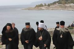 2015 - Φωτογραφίες από την 3ήμερη επίσκεψη του Μητροπολίτη Βολοκολάμσκ κ. Ιλαρίωνα στο Άγιο Όρος (9-11/10/2012)