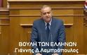 Βουλή των Ελλήνων:Ομιλία του Γιάννη Λαμπρόπουλου στην Διαρκή Επιτροπή Οικονομικών Υποθέσεων
