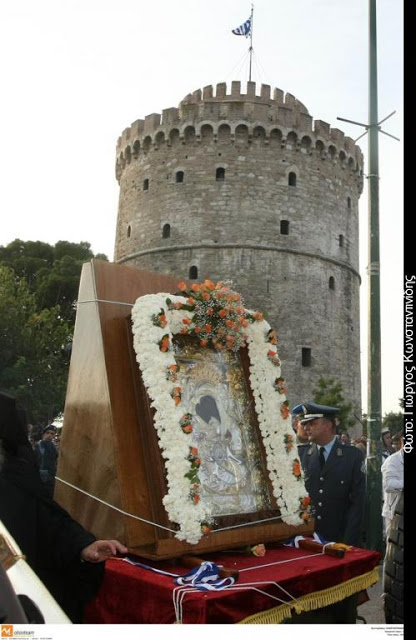 2030 - Φωτογραφίες από την υποδοχή της Ιεράς Εικόνας ΑΞΙΟΝ ΕΣΤΙΝ στη Θεσσαλονίκη - Φωτογραφία 2