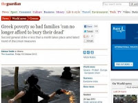 Guardian: Οι Έλληνες δεν έχουν χρήματα να θάψουν τους νεκρούς τους! - Φωτογραφία 1
