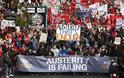 Μεγάλες διαδηλώσεις κατά της λιτότητας στο Λονδίνο