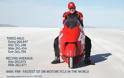 Νέο ρεκόρ ταχύτητας για μοτοσυκλέτα (VIDEO)