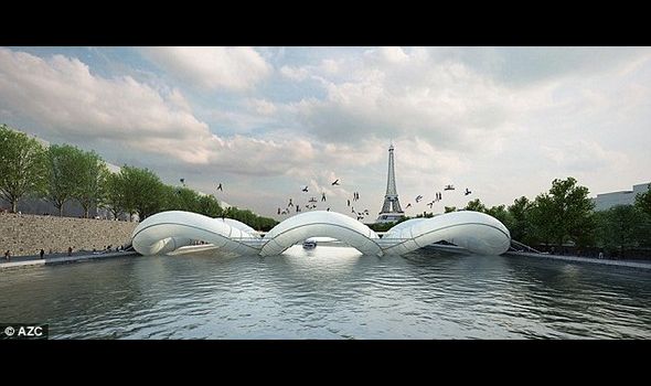 Έφτιαξαν γέφυρα-τραμπολίνο στο Παρίσι και είναι σκέτη απόλαυση! - Φωτογραφία 1