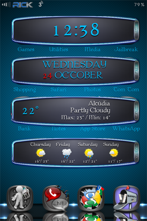 iWidget Ribbons Center Animation: Cydia free - Φωτογραφία 1