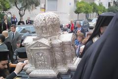 Με ξεχωριστή λαμπρότητα στην Καισαριανή η υποδοχή της Τιμίας Κάρας του Αποστόλου Ανδρέα - Δείτε φωτό