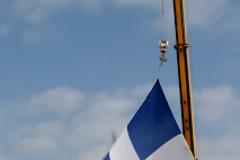 Η μεγαλύτερη σημαία του κόσμου κυματίζει στη Θεσσαλονίκη  Πηγή: Η Γαλανόλευκη που έχει μπει στο Γκίνες ως η μεγαλύτερη σημαία του κόσμου κυματίζει στη Θεσσαλονίκη