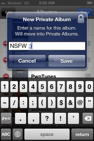 PhotoAlbums+ for iPhone/iPod: Cydia tweak - Φωτογραφία 4