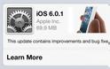 Κυκλοφόρησε το iOS 6.0.1 με βελτιώσεις σε bugs - Φωτογραφία 1