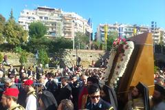 2149 - Η Ιερά Εικόνα ΑΞΙΟΝ ΕΣΤΙ απεχώρησε από τη Θεσσαλονίκη