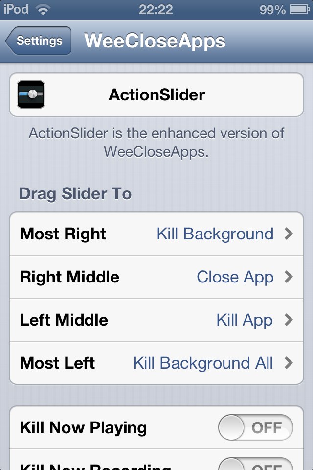 WeeCloseApps: Cydia Addons (NotificationCenter) free - Φωτογραφία 2