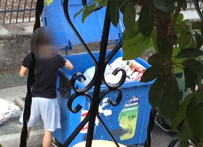 ΕIKONEΣ - ΣΟΚ: Νεαρός ψάχνει για φαγητό στα σκουπίδια στο Αγρίνιο - Φωτογραφία 2
