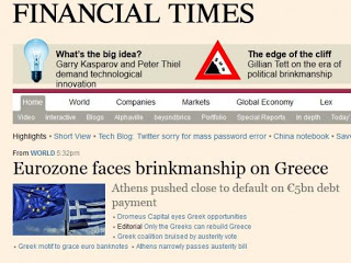 FT: Σπρώχνουν την Ελλάδα στην χρεωκοπία - Φωτογραφία 1