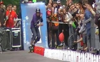 Το γρηγορότερο σλάλομ με skateboard [Video] - Φωτογραφία 1