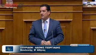 Επίθεση στη Χρυσή Αυγή εξαπέλυσε ο Αδωνις Γεωργιάδης από το βήμα της Βουλής..Βίντεο. - Φωτογραφία 1