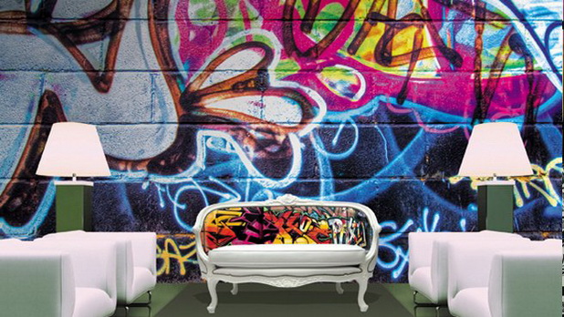 Διακοσμητικές ιδέες με Graffiti για ένα δροσερό εφηβικό δωμάτιο - Φωτογραφία 1