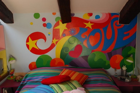 Διακοσμητικές ιδέες με Graffiti για ένα δροσερό εφηβικό δωμάτιο - Φωτογραφία 11