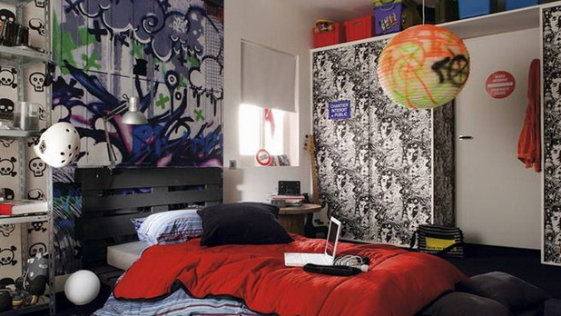 Διακοσμητικές ιδέες με Graffiti για ένα δροσερό εφηβικό δωμάτιο - Φωτογραφία 4