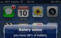 Battery Status: Cydia tweak