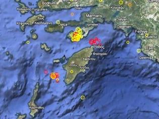 Έντονη σεισμική δραστηριότητα στα Δωδεκάνησα - Φωτογραφία 1