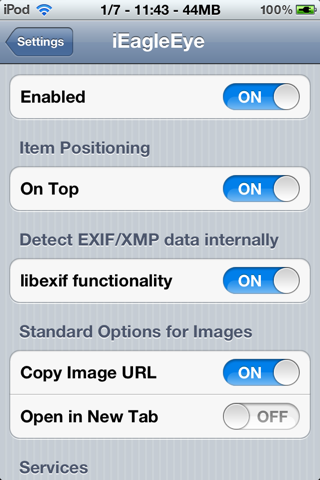 iEagleEye: Cydia tweak διαχειριστείτε τις εικόνες στο internet - Φωτογραφία 3