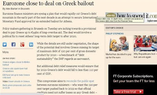 FT: Η συμβιβαστική λύση για το ελληνικό χρέος - Φωτογραφία 1