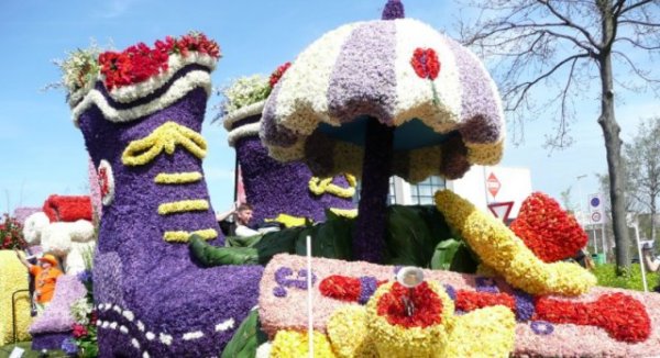 Bloemencorso: παρέλαση λουλουδιών στην Ολλανδία - Φωτογραφία 25