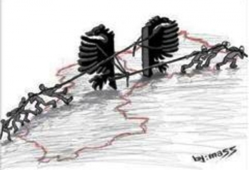 Γελοιογραφία των New York Times για την Μεγάλη Αλβανία - Φωτογραφία 2