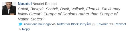 Σοκ από Ρουμπινί: Μόλις φύγει η Ελλάδα, η Ευρώπη θα διαλυθεί από αποσχίσεις περιοχών - Φωτογραφία 2