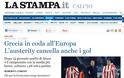 lastampa.it : ΤΟ ΜΟΝΟ ΑΣΦΑΛΕΣ ΣΗΜΕΙΟ ΣΤΟ EUROPA LEAGUE ΓΙΑ ΤΗΝ ΕΛΛΑΔΑ Ο ΟΛΥΜΠΙΑΚΟΣ