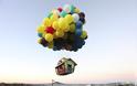 «Σπίτι-Αερόστατο»: Μπαλόνια με ήλιο υψώνουν πλωτό σπίτι στον ουρανό!