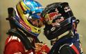 Μετωπικη συγκρουση αναμεσα στον S. Vettel και τον F. Alonso
