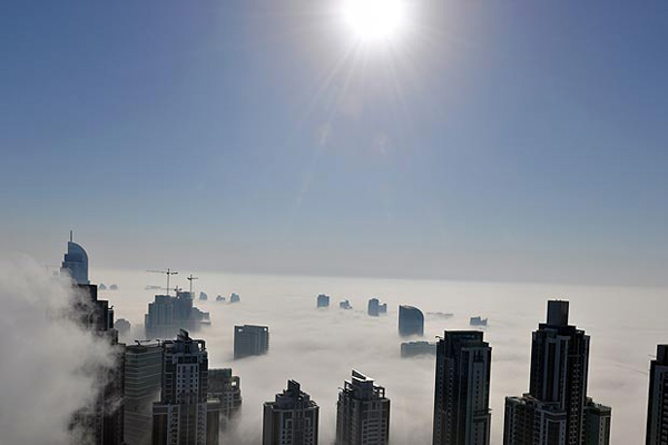 Όταν η ομίχλη σκεπάζει τους ουρανοξύστες του Ντουμπάι - Φωτογραφία 4