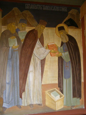 2300 - Ο Άγιος Σιλουανός ο Αθωνίτης σε τοιχογραφίες της Μονής του Έσσεξ - Φωτογραφία 14