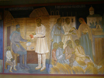 2300 - Ο Άγιος Σιλουανός ο Αθωνίτης σε τοιχογραφίες της Μονής του Έσσεξ - Φωτογραφία 2