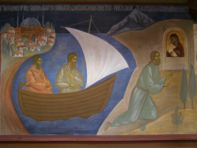 2300 - Ο Άγιος Σιλουανός ο Αθωνίτης σε τοιχογραφίες της Μονής του Έσσεξ - Φωτογραφία 5