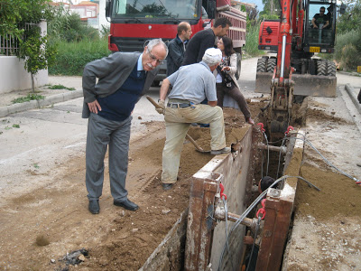 Πάτρα: Αυτοψία Δημάρχου στο έργο κατασκευής δικτύου αποχέτευσης σε Ρίο και Καστελόκαμπο - Φωτογραφία 4