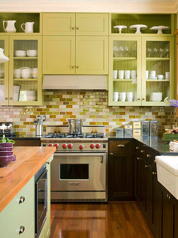 30 τρόποι να βάλετε πλακάκια στον τοίχο της κουζίνας σας - Φωτογραφία 4