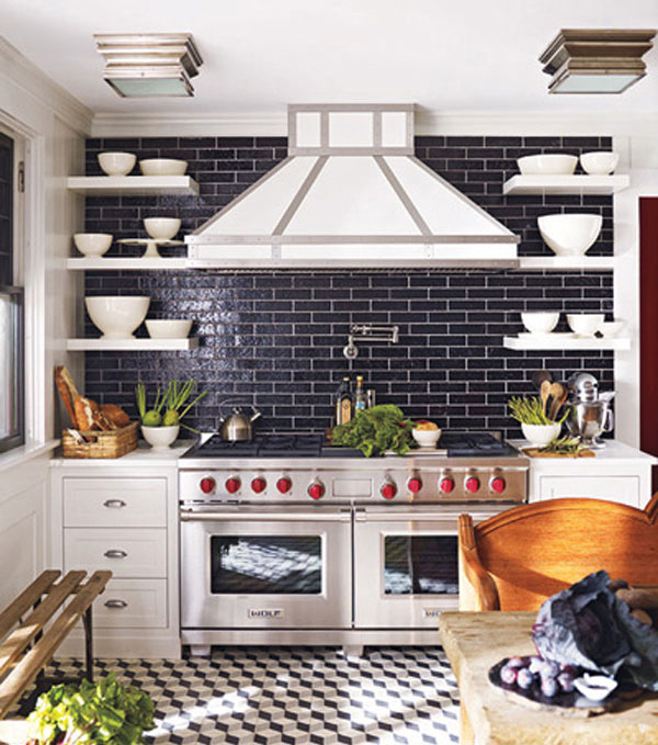 30 τρόποι να βάλετε πλακάκια στον τοίχο της κουζίνας σας - Φωτογραφία 7