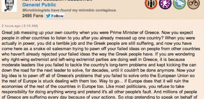 «Ούτε ένα λυπάμαι;» - «Βουλιάζει» η Huffington Post από σχόλια κατά του Γ. Παπανδρέου - Φωτογραφία 3