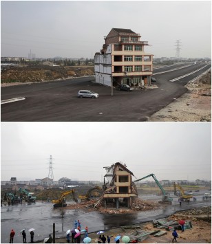 Κατεδαφίστηκε το σπίτι σύμβολο - αντίστασης στην Κίνα! (ΦΩΤΟ) - Φωτογραφία 2