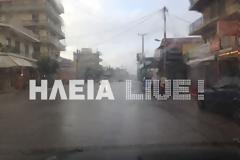 Πολύ ισχυρή καταιγίδα στην Αμαλιάδα - Δείτε φωτό