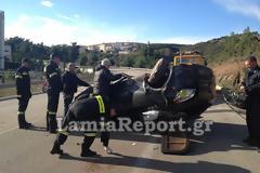 Λαμία: Τον έσωσε η ζώνη και η θεά τύχη