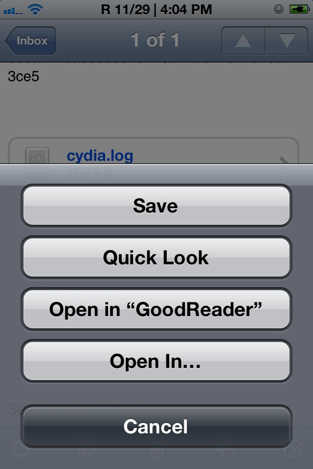 Attachments+ for Mail: Cydia tweak ...διαχειριστείτε τα συνημμένα σας - Φωτογραφία 2