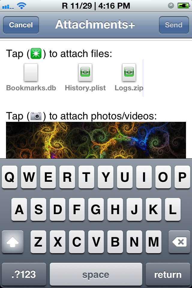 Attachments+ for Mail: Cydia tweak ...διαχειριστείτε τα συνημμένα σας - Φωτογραφία 4