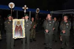 Εορτασμός της Αγίας Βαρβάρας προστάτιδος του Πυροβολικού στη Λάρισα στο Στρδο Μπουγά  (Video)