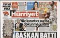 Ο τίτλος της χθεσινής Hürriyet:«Ο πρόεδρος χρεοκόπησε»!