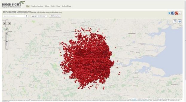 Οι βομβαρδισμοί του Λονδίνου σε έναν χάρτη! - Φωτογραφία 1