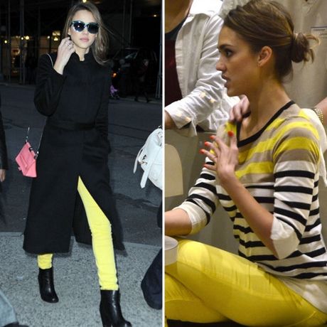 Bάλε χρώμα στο παντελόνι σου - Δες ποιες celebrities το φόρεσαν το 2012 - Φωτογραφία 13