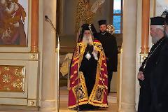 O Εσπερινός της Αποδόσεως της εορτής του Ευαγγελισμού, στην Ιερά Μητρόπολη Γλυφάδας, Ε. Β. Β. και Β.